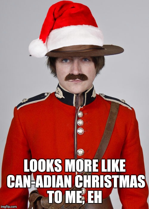 LOOKS MORE LIKE CAN-ADIAN CHRISTMAS TO ME, EH | made w/ Imgflip meme maker