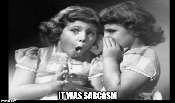 IT WAS SARCASM | made w/ Imgflip meme maker