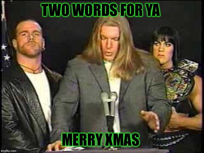 DX Christmas  | TWO WORDS FOR YA; MERRY XMAS | image tagged in humor | made w/ Imgflip meme maker