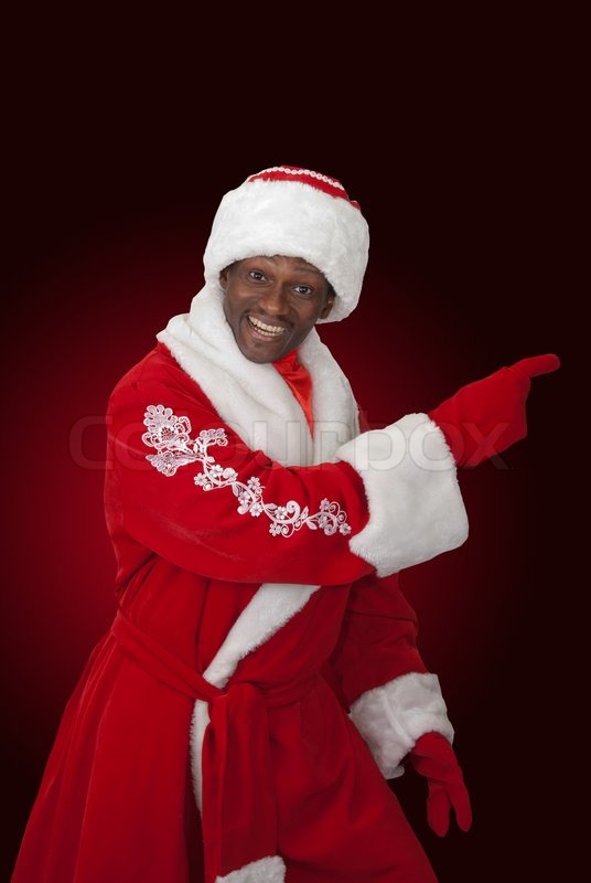 High Quality Black Santa  Blank Meme Template