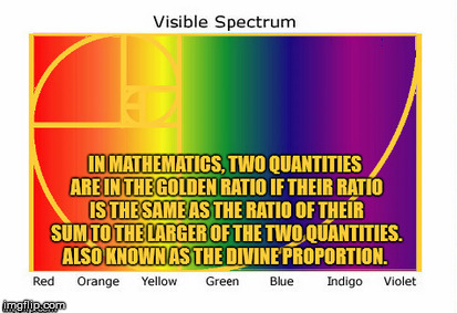 The Golden Ratio and The Visible Light Spectrum. - Imgflip