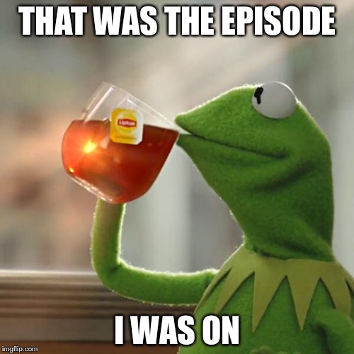 But That's None Of My Business Meme | THAT WAS THE EPISODE I WAS ON | image tagged in memes,but thats none of my business,kermit the frog | made w/ Imgflip meme maker