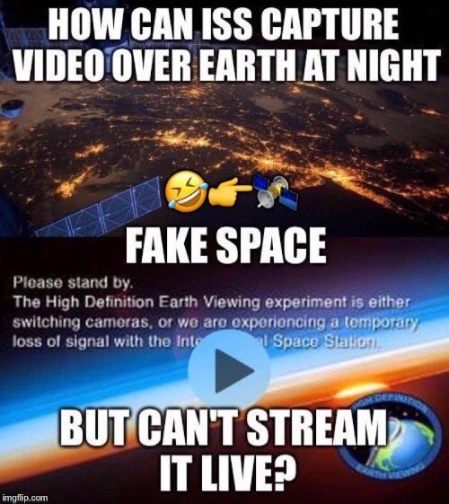 image tagged in fakeiss able to capture light pollution but cant stream it liv | made w/ Imgflip meme maker