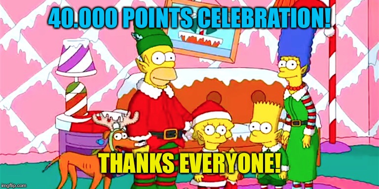 40k! Merry Christmas and a happy new year! See you all next year...;) | 40.000 POINTS CELEBRATION! THANKS EVERYONE! | image tagged in celebration,holidays | made w/ Imgflip meme maker