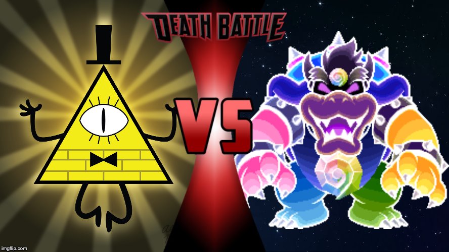 Dreamy Bowser vs. Bill Cipher: Remastered Version | image tagged in remake,death battle,bill cipher,bowser,epic battle,space | made w/ Imgflip meme maker