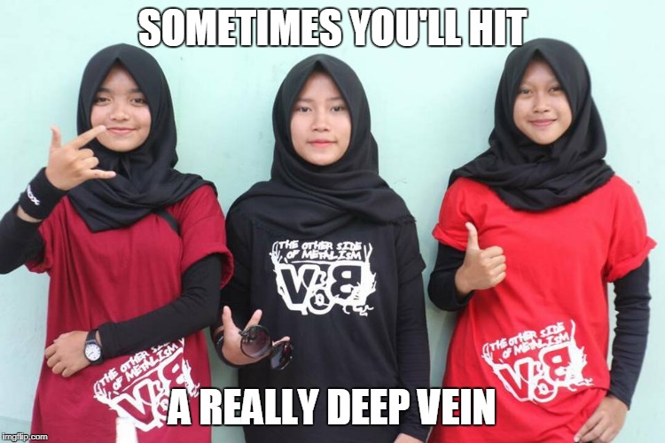 SOMETIMES YOU'LL HIT A REALLY DEEP VEIN | made w/ Imgflip meme maker