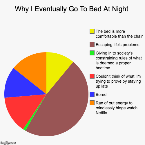 image tagged in funny,pie charts,bedtime,life,funny because it's true,sleep | made w/ Imgflip chart maker