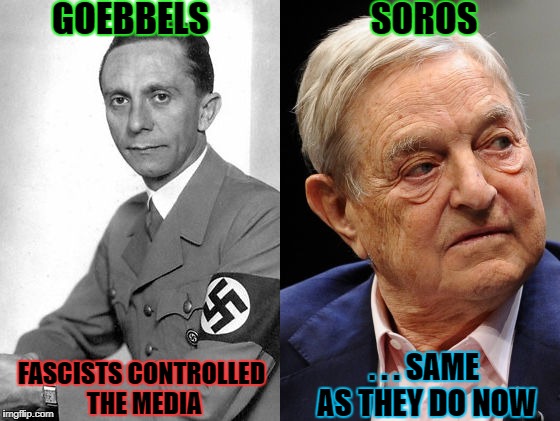 FASCISTS CONTROLLED THE MEDIA . . . SAME AS THEY DO NOW GOEBBELS SOROS | made w/ Imgflip meme maker