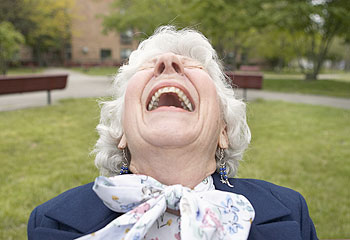 Old Woman laughing Blank Meme Template