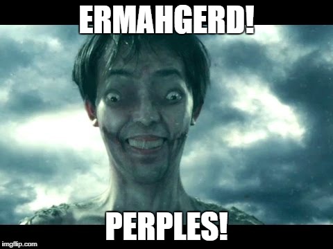 just watched the live action Attack on Titan, scared for my life now | ERMAHGERD! PERPLES! | image tagged in attack on titan movie | made w/ Imgflip meme maker