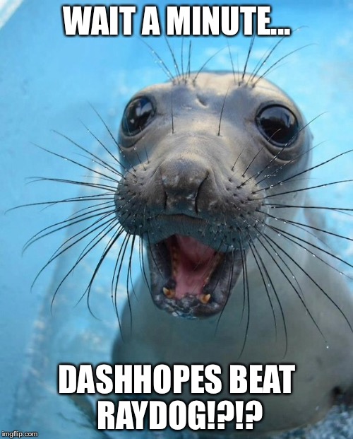 WAIT A MINUTE... DASHHOPES BEAT RAYDOG!?!? | made w/ Imgflip meme maker