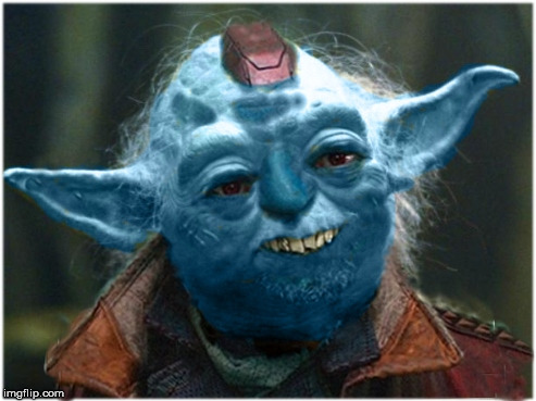 Its The Great Yonda | image tagged in star wars yoda,guardians of the galaxy,yondu,together finally | made w/ Imgflip meme maker