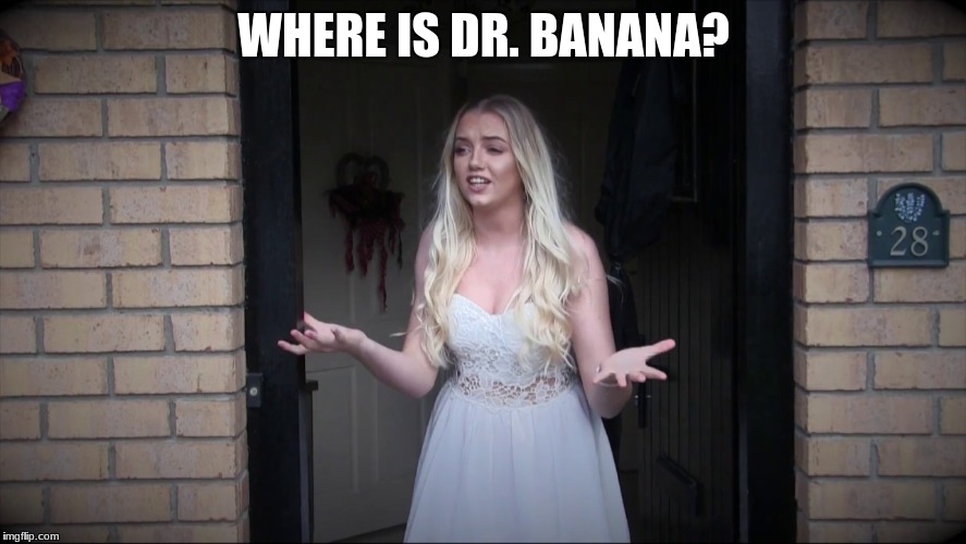 Princess in Distress | WHERE IS DR. BANANA? | image tagged in banana,doctor | made w/ Imgflip meme maker