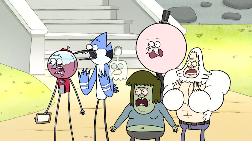 High Quality Look what you did regular show hd Blank Meme Template