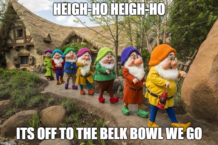 Belk Bowl | HEIGH-HO HEIGH-HO; ITS OFF TO THE BELK BOWL WE GO | image tagged in football | made w/ Imgflip meme maker