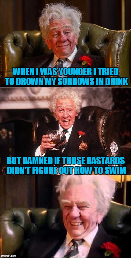so now I just try a bit of the Kentucky mash water torture | . | image tagged in drinking englishman,memes,alcohol,drinking,sorrow | made w/ Imgflip meme maker