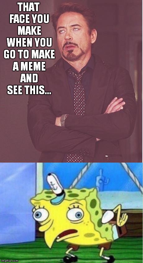 Spongeflip | THAT FACE YOU MAKE WHEN YOU GO TO MAKE A MEME AND SEE THIS... | image tagged in that face you make when | made w/ Imgflip meme maker