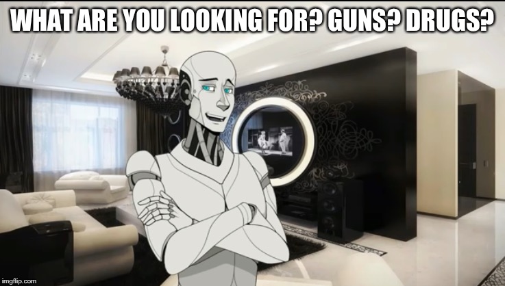 WHAT ARE YOU LOOKING FOR? GUNS? DRUGS? | made w/ Imgflip meme maker