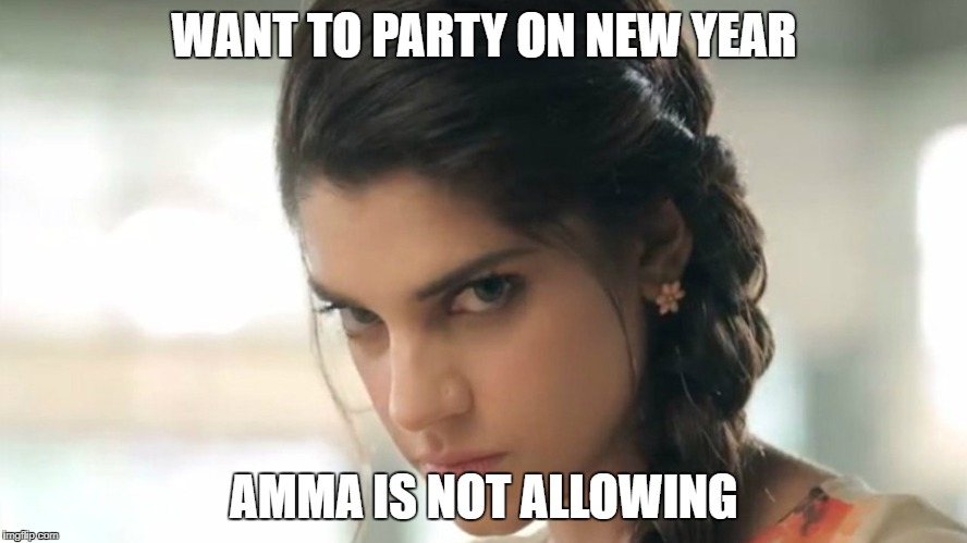New Year Party Sharty | WANT TO PARTY ON NEW YEAR; AMMA IS NOT ALLOWING | image tagged in new year party,parents,grounded | made w/ Imgflip meme maker