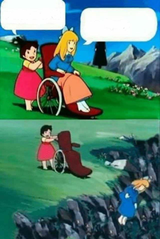 wheelchair chicks Blank Meme Template