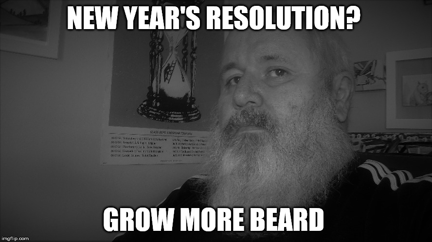 Grow More Beard  | NEW YEAR'S RESOLUTION? GROW MORE BEARD | image tagged in beard,new year's resolution | made w/ Imgflip meme maker