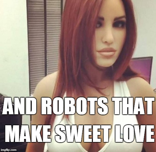 AND ROBOTS THAT MAKE SWEET LOVE | made w/ Imgflip meme maker