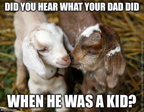 DID YOU HEAR WHAT YOUR DAD DID WHEN HE WAS A KID? | made w/ Imgflip meme maker