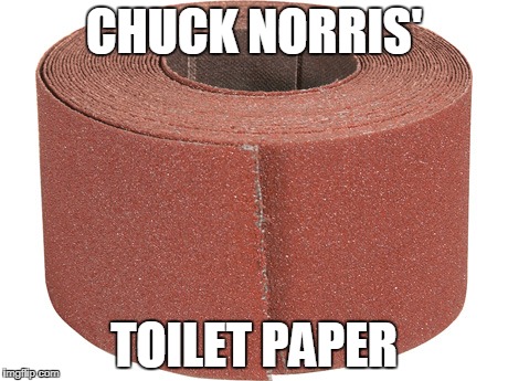 Chuck Norris' toilet paper | CHUCK NORRIS'; TOILET PAPER | image tagged in chuck norris,toilet paper,memes | made w/ Imgflip meme maker