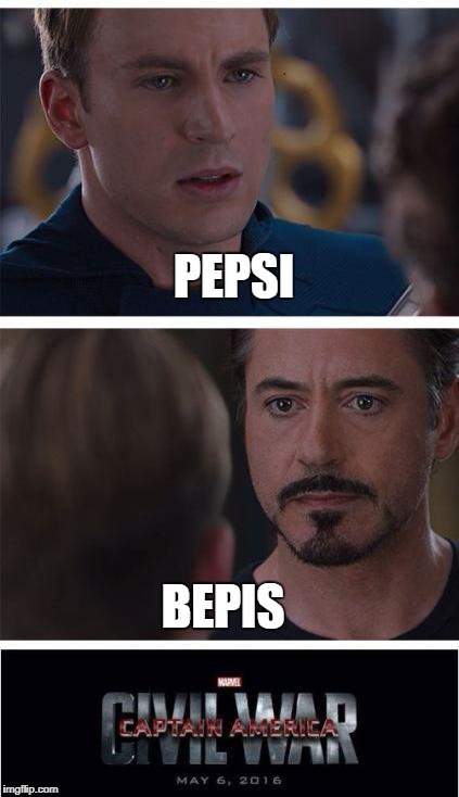 image tagged in funny memes,avengers,pepsi,captain america | made w/ Imgflip meme maker