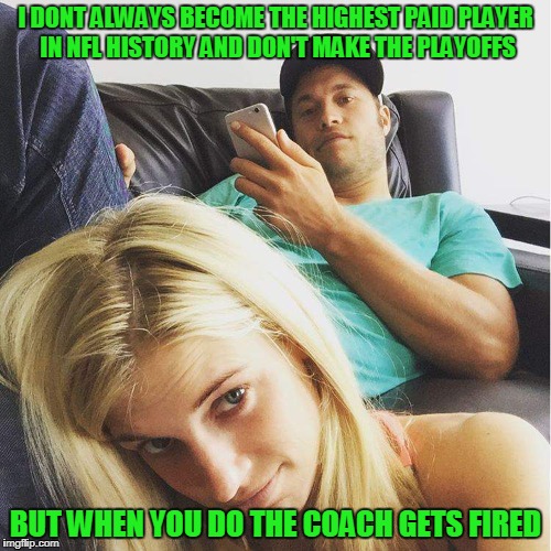 Detroit Lions Matthew Stafford AKA The Coach killer | I DONT ALWAYS BECOME THE HIGHEST PAID PLAYER IN NFL HISTORY AND DON'T MAKE THE PLAYOFFS; BUT WHEN YOU DO THE COACH GETS FIRED | image tagged in nfl football,nfl memes,nfl,detroit lions | made w/ Imgflip meme maker