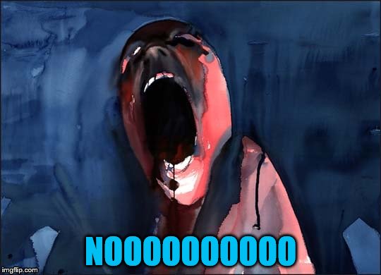 Pink Floyd Scream | NOOOOOOOOOO | image tagged in pink floyd scream | made w/ Imgflip meme maker