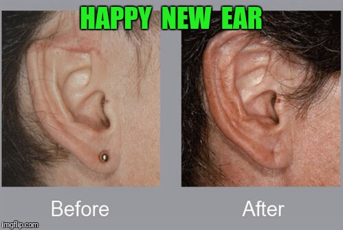 2018 is gonna be awesome | HAPPY  NEW  EAR | image tagged in happy new year | made w/ Imgflip meme maker