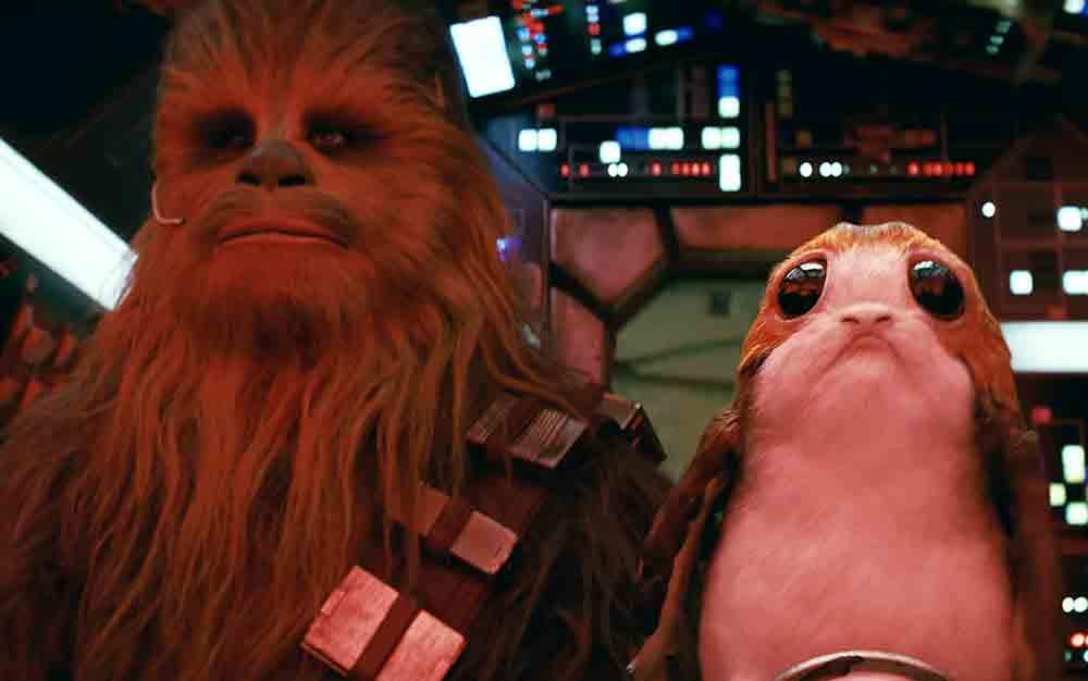 Porg Chewie Last Jedi  Blank Meme Template