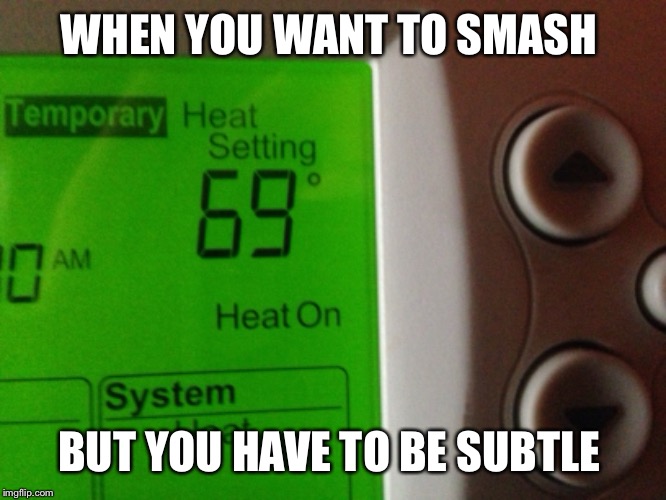WHEN YOU WANT TO SMASH; BUT YOU HAVE TO BE SUBTLE | image tagged in 69,memes | made w/ Imgflip meme maker