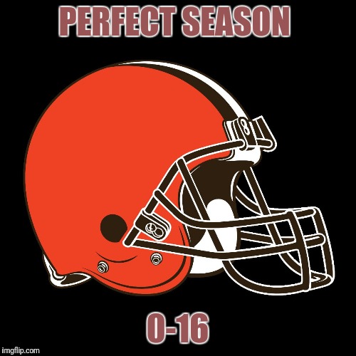 PERFECT SEASON; 0-16 | image tagged in browns | made w/ Imgflip meme maker