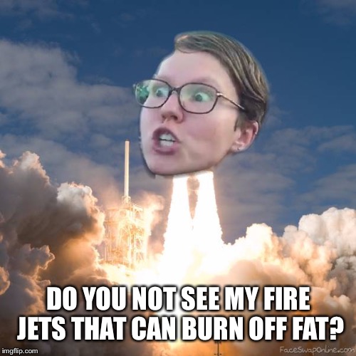 Trig ship | DO YOU NOT SEE MY FIRE JETS THAT CAN BURN OFF FAT? | image tagged in trig ship | made w/ Imgflip meme maker