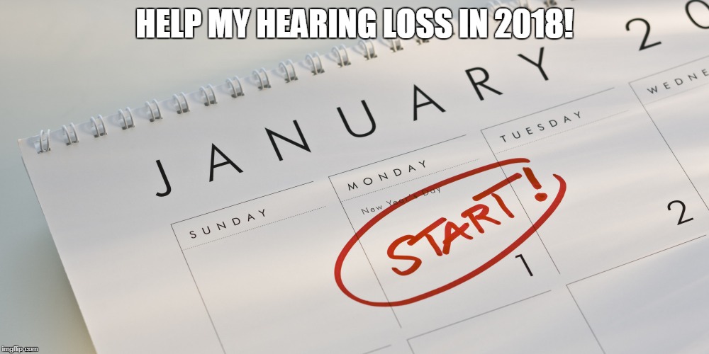 New Year's Resolutions | HELP MY HEARING LOSS IN 2018! | image tagged in new year's resolutions | made w/ Imgflip meme maker