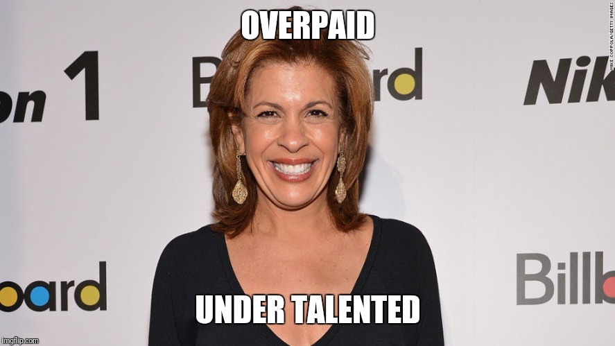 OVERPAID; UNDER TALENTED | image tagged in hoda | made w/ Imgflip meme maker