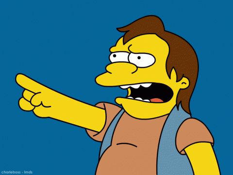 Nelson Muntz Blank Meme Template