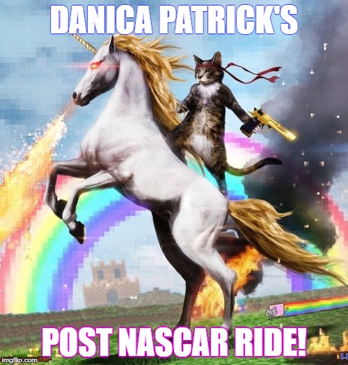 Welcome To The Internets | DANICA PATRICK'S; POST NASCAR RIDE! | image tagged in memes,welcome to the internets | made w/ Imgflip meme maker