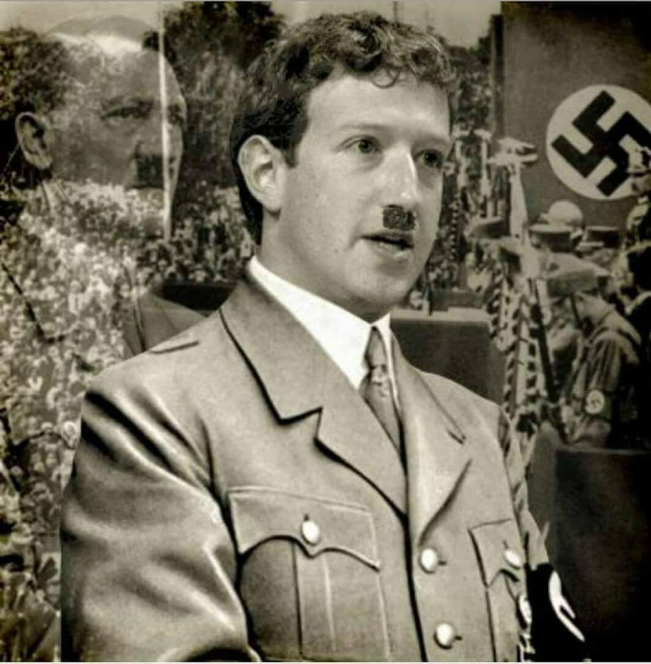 Zuckerburg Nazi Blank Meme Template