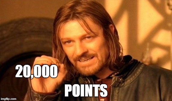 One Does Not Simply Meme | 20,000 POINTS | image tagged in memes,one does not simply | made w/ Imgflip meme maker