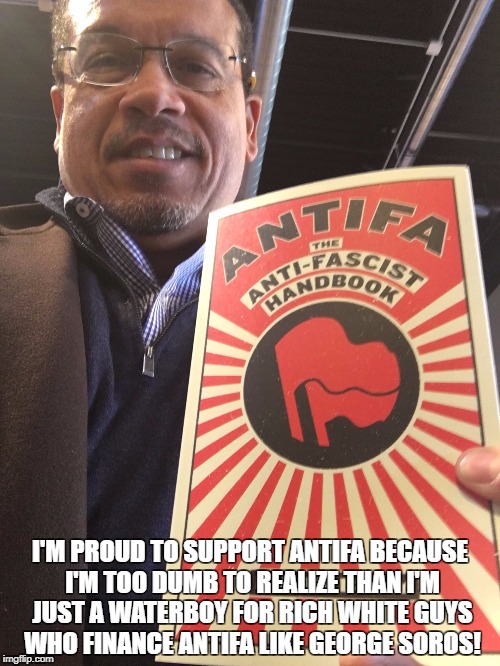 I'M PROUD TO SUPPORT ANTIFA BECAUSE I'M TOO DUMB TO REALIZE THAN I'M JUST A WATERBOY FOR RICH WHITE GUYS WHO FINANCE ANTIFA LIKE GEORGE SOROS! | made w/ Imgflip meme maker