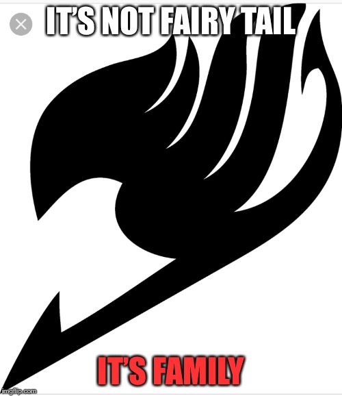 Fairy family | IT’S NOT FAIRY TAIL; IT’S FAMILY | image tagged in fairytail,anime,animeme | made w/ Imgflip meme maker
