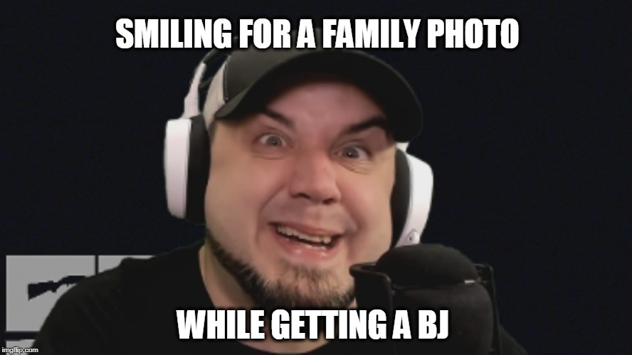 Madd Vladd | SMILING FOR A FAMILY PHOTO; WHILE GETTING A BJ | image tagged in the outer middle show | made w/ Imgflip meme maker