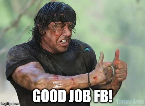 Good Job | GOOD JOB FB! | image tagged in good job | made w/ Imgflip meme maker