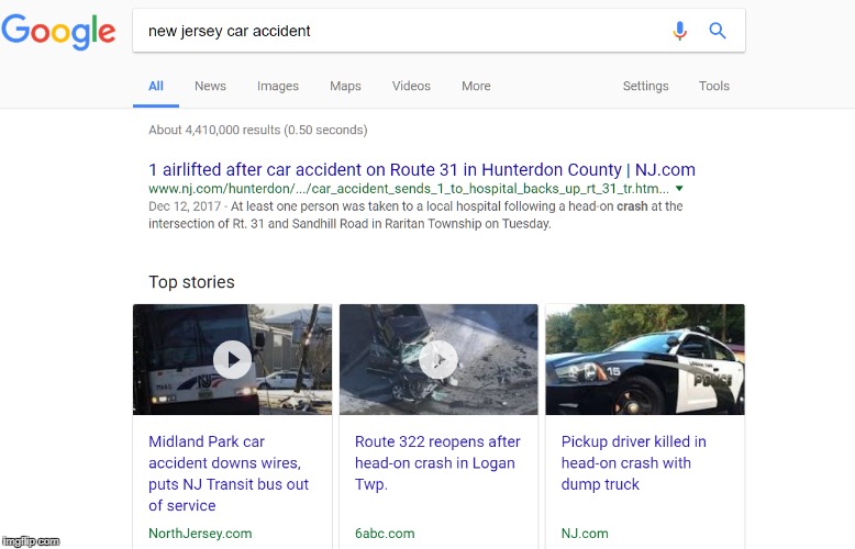 NJ car accidents | A | image tagged in memes,new jersey,car accident,car crash,bad drivers,driving | made w/ Imgflip meme maker