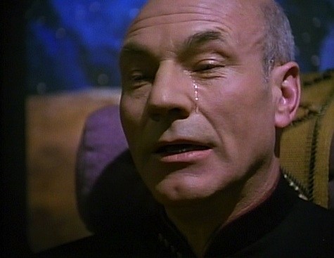 High Quality Picard Crying Blank Meme Template
