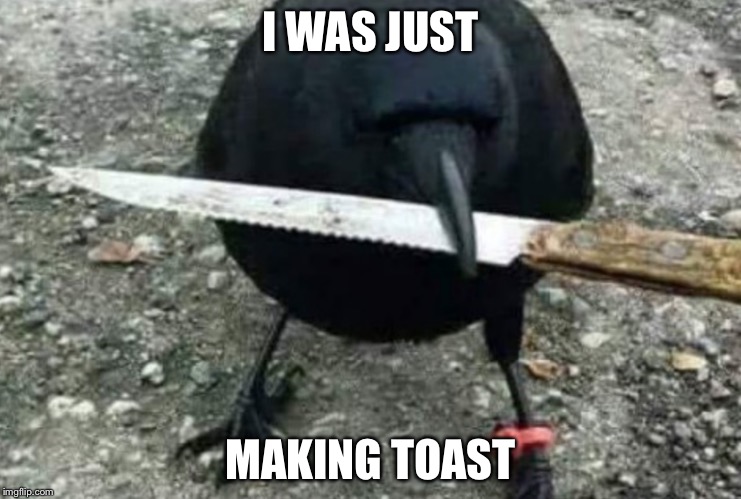 I WAS JUST MAKING TOAST | made w/ Imgflip meme maker
