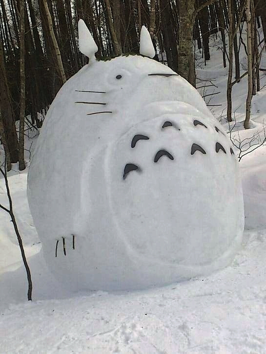 High Quality Totoro Snow Blank Meme Template